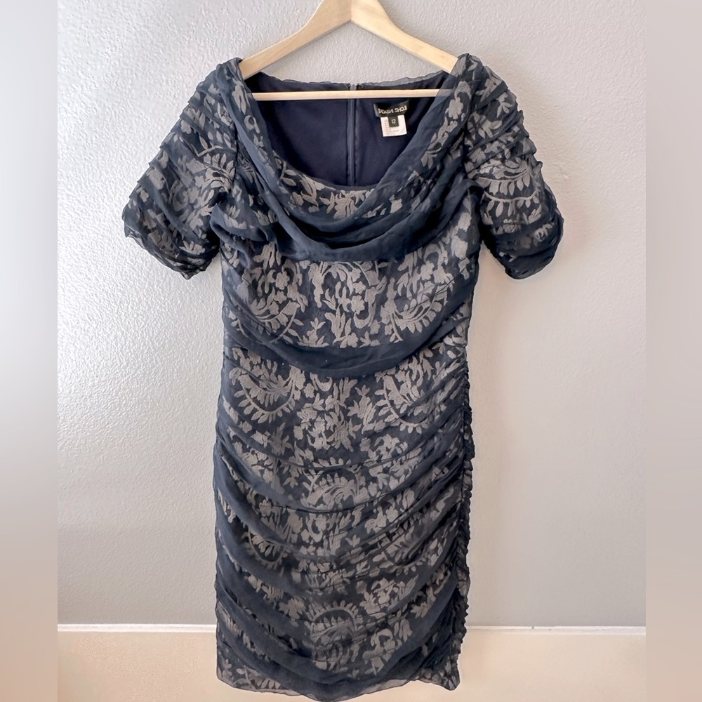 Tadashi shoji Navy Mother of the Bride Dress Size 12